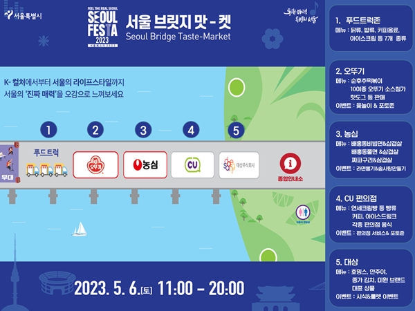한강 위에서 즐기는 K-소울푸드, `서울브릿지 맛-켓` 열린다 기사 이미지