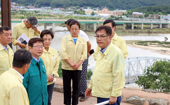 문화체육관광부 장관, 백제왕도 핵심유적 집중호우 침수 피해 현장 방문 기사 이미지