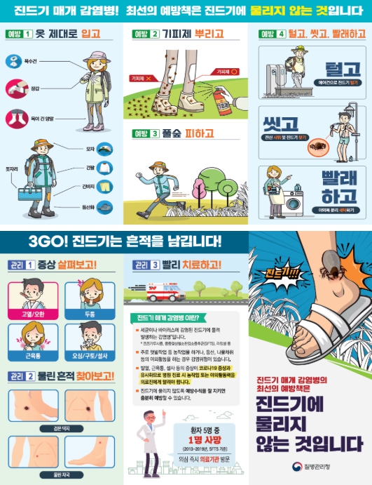 질병관리청, 추석 연휴 성묘·벌초 등 야외활동 시 진드기매개감염병 예방수칙 준수 당부 기사 이미지