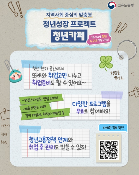 지역사회 중심 맞춤형 청년성장 프로젝트 ‘청년카페’, 청년 취업 지원 거점으로 주목 기사 이미지