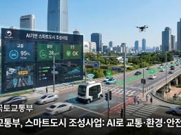 국토교통부, 교통·환경·안전 도시문제 인공지능으로 해결 … 스마트도시 조성사업 추진 기사 이미지
