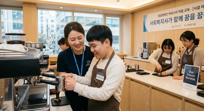 발달장애인 바리스타 강사 양성, 직업 자립 새 모델 제시