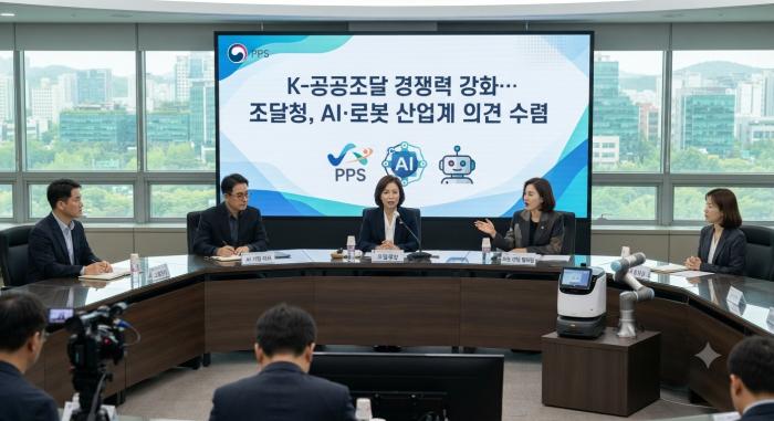 K-공공조달 경쟁력 강화… 조달청, AI·로봇 산업계 의견 수렴