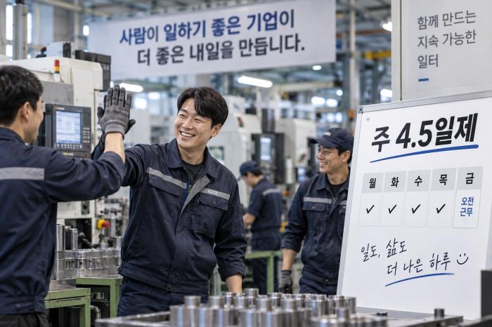 임금 줄이지 않고 주4.5일제… 제조업도 가능