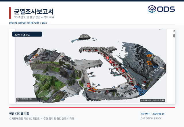 해안 시설물 안전 점검 솔루션 공개… ODS, AI·3D 데이터 기술 적용